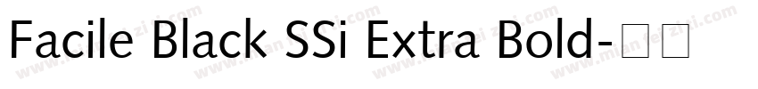 Facile Black SSi Extra Bold字体转换